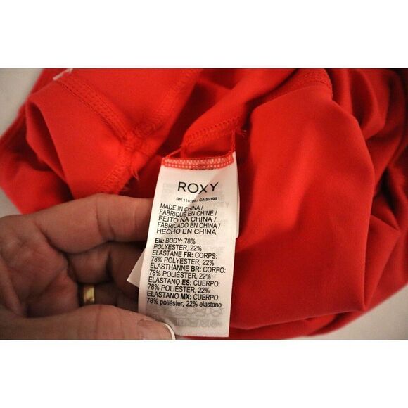 Roxy ARJNP03209 Women's Sz M Pink Kaileo High Waisted Capri Workout Leggings - Picture 6 of 6